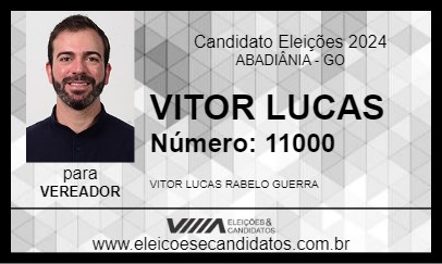 Candidato VITOR LUCAS 2024 - ABADIÂNIA - Eleições