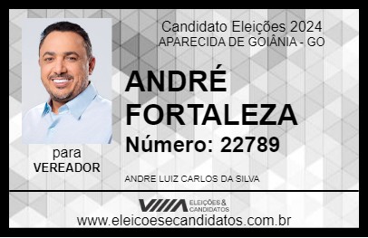 Candidato ANDRÉ FORTALEZA 2024 - APARECIDA DE GOIÂNIA - Eleições