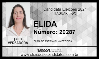 Candidato ELIDA 2024 - ITAGUARI - Eleições