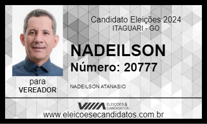 Candidato NADEILSON 2024 - ITAGUARI - Eleições