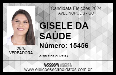 Candidato GISELE DA SAÚDE 2024 - AVELINÓPOLIS - Eleições