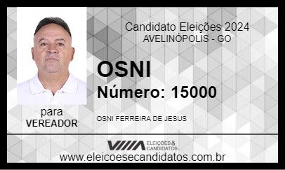 Candidato OSNI 2024 - AVELINÓPOLIS - Eleições