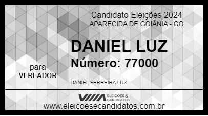 Candidato DANIEL LUZ 2024 - APARECIDA DE GOIÂNIA - Eleições