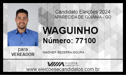 Candidato WAGUINHO 2024 - APARECIDA DE GOIÂNIA - Eleições