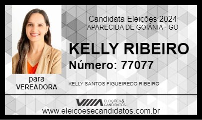 Candidato KELLY RIBEIRO 2024 - APARECIDA DE GOIÂNIA - Eleições