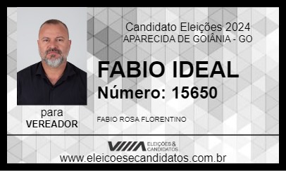 Candidato FABIO IDEAL 2024 - APARECIDA DE GOIÂNIA - Eleições