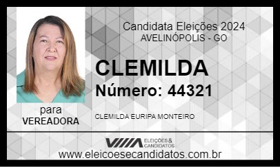 Candidato CLEMILDA 2024 - AVELINÓPOLIS - Eleições