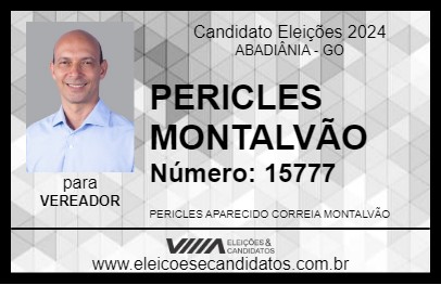 Candidato PERICLES MONTALVÃO 2024 - ABADIÂNIA - Eleições