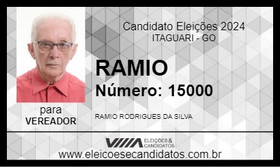 Candidato RAMIO 2024 - ITAGUARI - Eleições