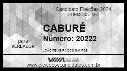 Candidato CABURÉ 2024 - FORMOSA - Eleições