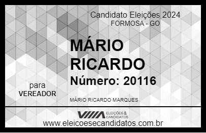 Candidato MÁRIO RICARDO 2024 - FORMOSA - Eleições