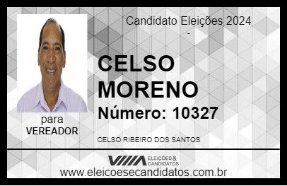 Candidato CELSO MORENO 2024 - APARECIDA DE GOIÂNIA - Eleições