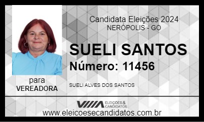 Candidato SUELI SANTOS 2024 - NERÓPOLIS - Eleições