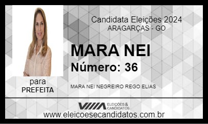 Candidato MARA NEI 2024 - ARAGARÇAS - Eleições