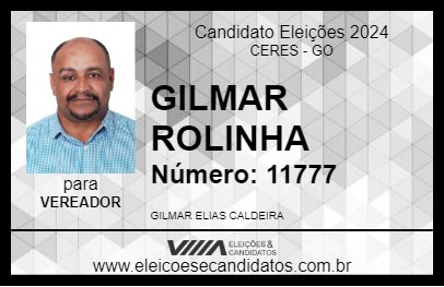 Candidato GILMAR ROLINHA 2024 - CERES - Eleições