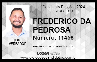 Candidato FREDERICO DA PEDROSA 2024 - CERES - Eleições