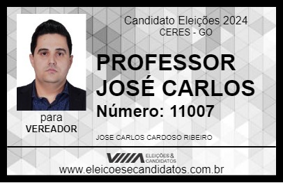 Candidato PROFESSOR JOSÉ CARLOS 2024 - CERES - Eleições