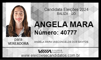 Candidato ANGELA MARA 2024 - BALIZA - Eleições