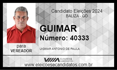 Candidato GUIMAR 2024 - BALIZA - Eleições