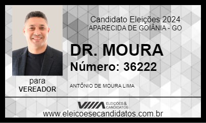 Candidato DR. MOURA 2024 - APARECIDA DE GOIÂNIA - Eleições