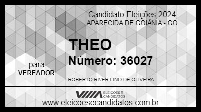 Candidato THEO 2024 - APARECIDA DE GOIÂNIA - Eleições