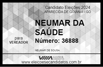 Candidato NEUMAR DA SAÚDE 2024 - APARECIDA DE GOIÂNIA - Eleições