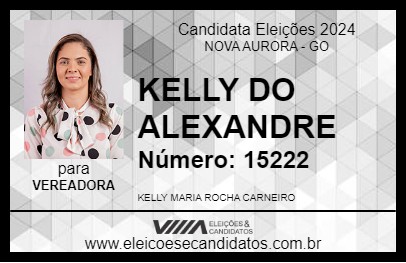 Candidato KELLY DO ALEXANDRE 2024 - NOVA AURORA - Eleições