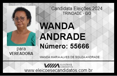 Candidato WANDA ANDRADE 2024 - TRINDADE - Eleições