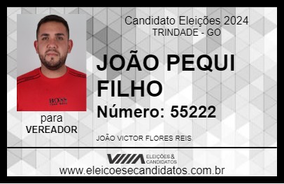 Candidato JOÃO PEQUI FILHO 2024 - TRINDADE - Eleições