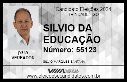 Candidato SILVIO DA EDUCAÇÃO 2024 - TRINDADE - Eleições