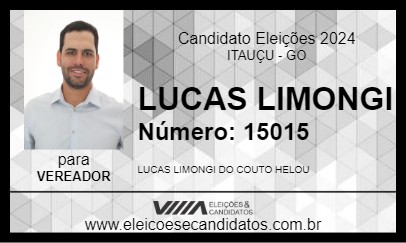 Candidato LUCAS LIMONGI 2024 - ITAUÇU - Eleições