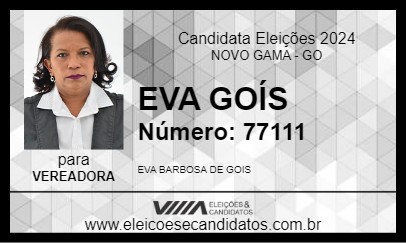 Candidato EVA GOÍS 2024 - NOVO GAMA - Eleições