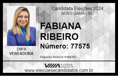 Candidato FABIANA RIBEIRO 2024 - NOVO GAMA - Eleições