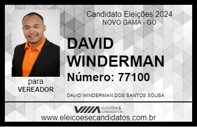 Candidato DAVID WINDERMAN 2024 - NOVO GAMA - Eleições