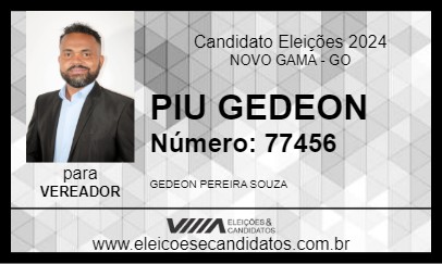 Candidato PIU GEDEON 2024 - NOVO GAMA - Eleições