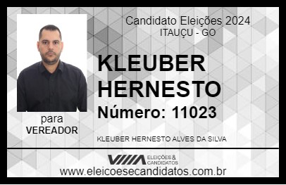 Candidato KLEUBER HERNESTO 2024 - ITAUÇU - Eleições