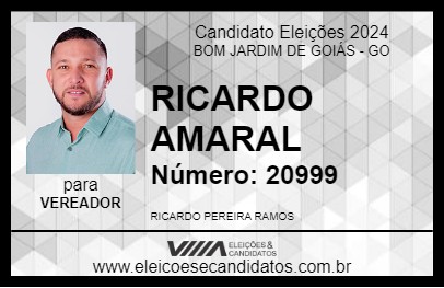 Candidato RICARDO AMARAL 2024 - BOM JARDIM DE GOIÁS - Eleições