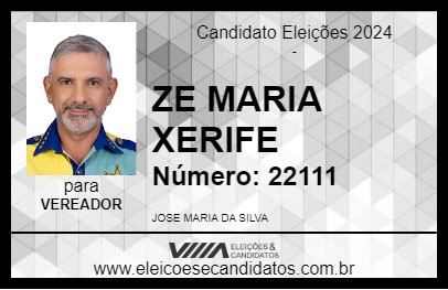 Candidato ZE MARIA XERIFE 2024 - GOIÂNIA - Eleições