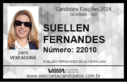 Candidato SUELLEN FERNANDES 2024 - GOIÂNIA - Eleições