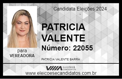 Candidato PATRICIA VALENTE 2024 - GOIÂNIA - Eleições