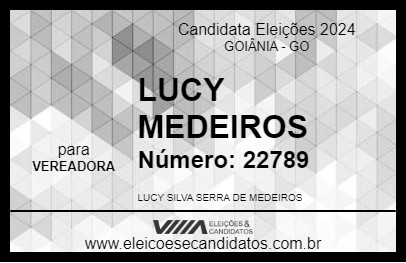 Candidato LUCY MEDEIROS 2024 - GOIÂNIA - Eleições