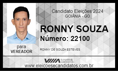 Candidato RONNY SOUZA 2024 - GOIÂNIA - Eleições