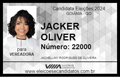 Candidato JACK OLIVER 2024 - GOIÂNIA - Eleições