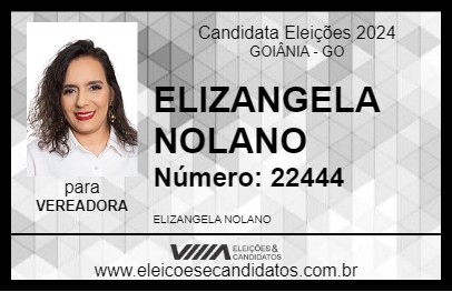 Candidato ELIZANGELA NOLANO 2024 - GOIÂNIA - Eleições