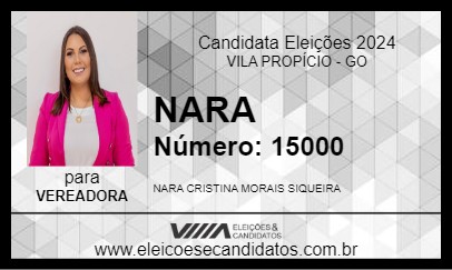 Candidato NARA 2024 - VILA PROPÍCIO - Eleições