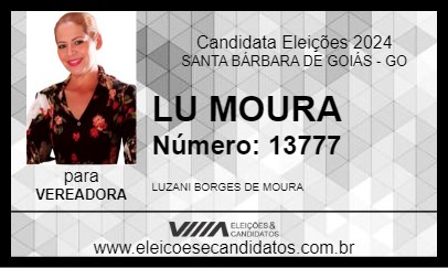 Candidato LU MOURA 2024 - SANTA BÁRBARA DE GOIÁS - Eleições