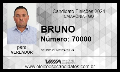 Candidato BRUNO 2024 - CAIAPÔNIA - Eleições