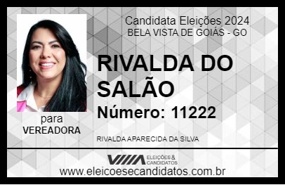 Candidato RIVALDA DO SALÃO 2024 - BELA VISTA DE GOIÁS - Eleições