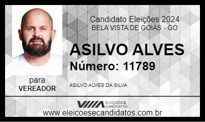 Candidato ASILVO ALVES 2024 - BELA VISTA DE GOIÁS - Eleições