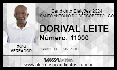 Candidato DORIVAL LEITE 2024 - SANTO ANTÔNIO DO DESCOBERTO - Eleições